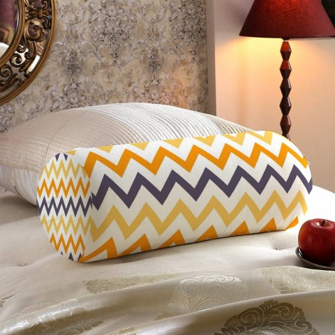 Декоративная подушка в форме валика «Волны модерн» вид 5