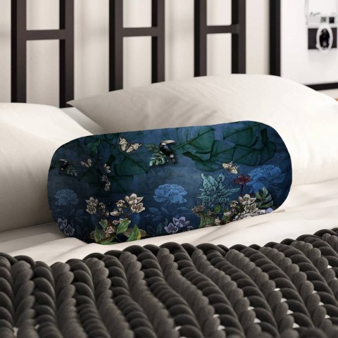 Декоративная вытянутая подушка «Экзотика в лунном свете» вид 2