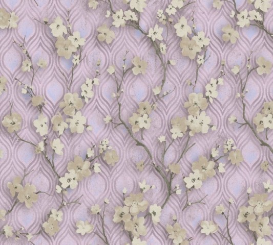 Интерьерная подушка в форме валика «Цветущие ветви в лиловых тонах» вид 3