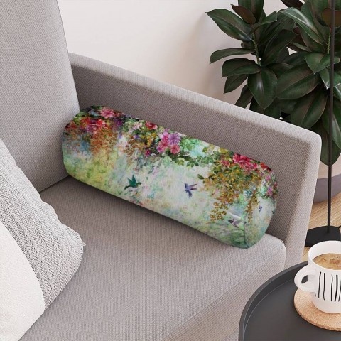 Интерьерная подушка для дивана «Струящийся сад» вид 4