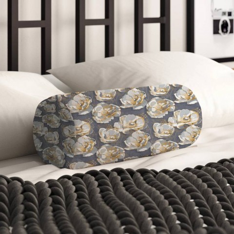 Интерьерная подушка в форме валика «Перламутровый дождь» вид 2