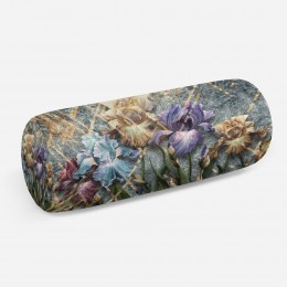 3D подушка-валик «Мистические ирисы»