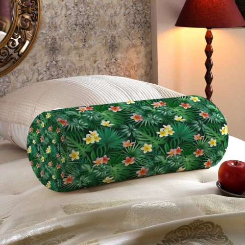 Декоративная подушка в форме валика «Магнолия в тропиках» вид 5