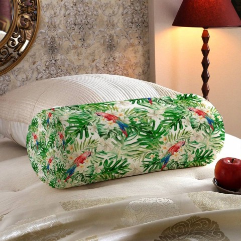 Тканевая подушка для дивана «Оазис с попугаями» вид 5