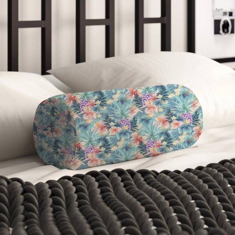 Декоративная подушка-валик «Легкая тропическая фантазия» вид 2