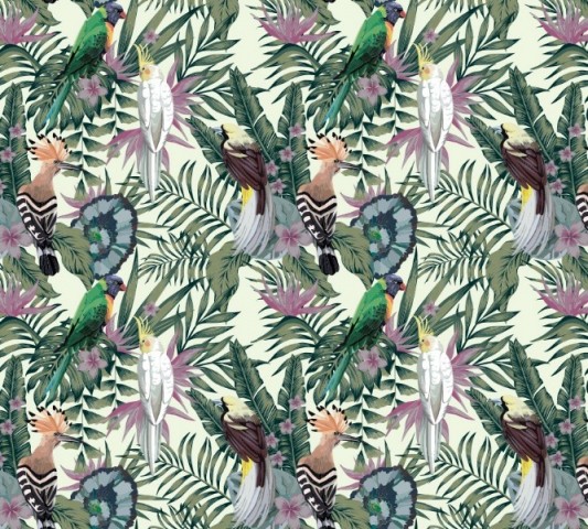 Интерьерная подушка-валик «Райские птицы в саду» вид 3