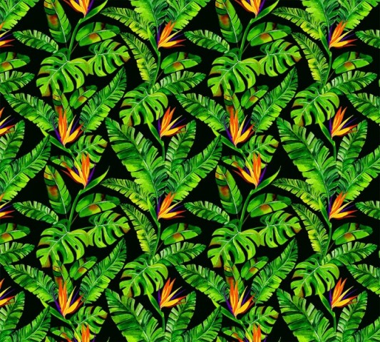Декоративная подушка валик «Карибские джунгли» вид 3