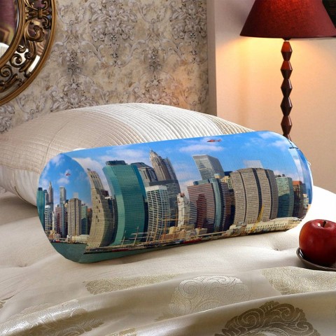 Декоративная подушка подголовник «Набережная Нью-Йорка» вид 5