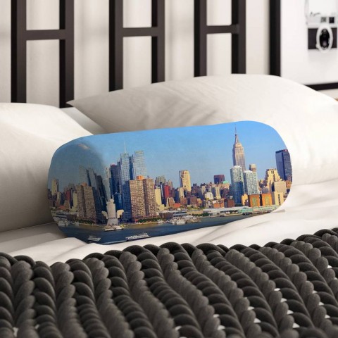 Тканевая подушка в форме валика «Пристань Нью-Йорка» вид 2