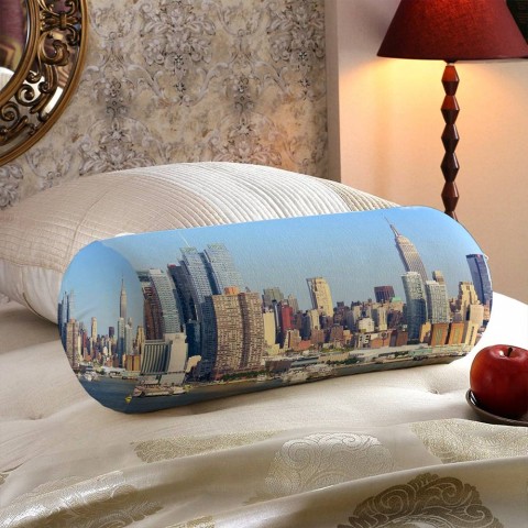 Тканевая подушка в форме валика «Пристань Нью-Йорка» вид 5