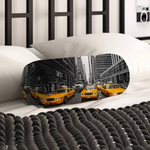 Тканевая подушка для дивана «Такси Нью-Йорка» вид 2