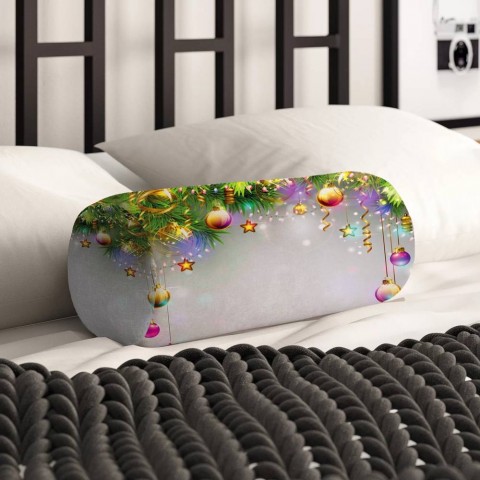 Декоративная подушка для дивана «Новогодняя инсталляция» вид 2