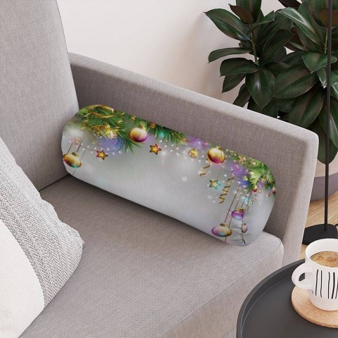 Декоративная подушка для дивана «Новогодняя инсталляция» вид 4