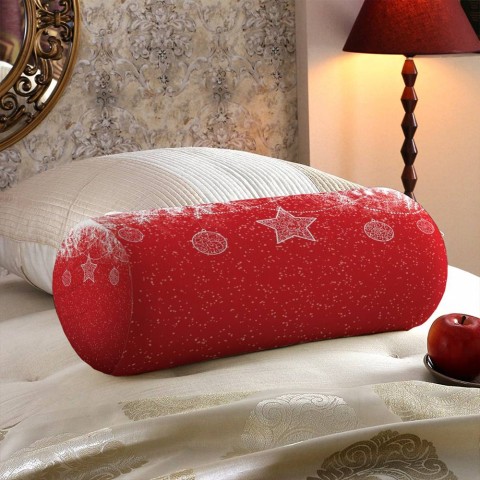Интерьерная подушка подголовник «Рождественский узор» вид 5