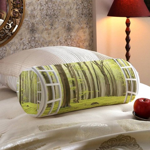 Интерьерная подушка «Окно с видом на зеленый лес» вид 5