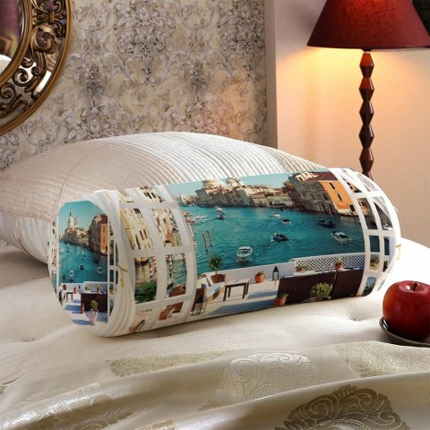 Интерьерная подушка подголовник «Окно-балкон в Венеции» вид 5