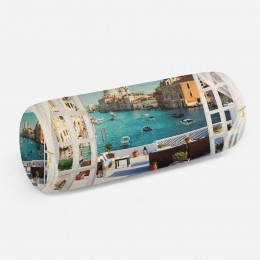 3D подушка-валик «Окно-балкон в Венеции»
