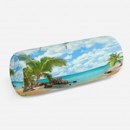 3D подушка-валик «Лазурный пляж»