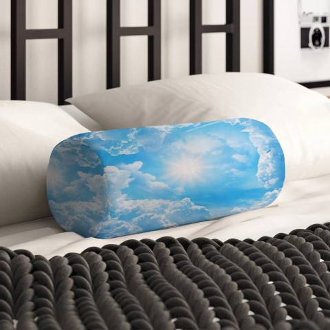 Интерьерная подушка подголовник «Солнце в небе» вид 2