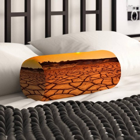 Тканевая подушка-валик «Засушливая пустыня» вид 2