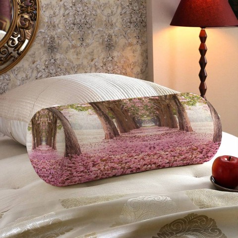 Интерьерная подушка-валик «Аллея сакуры» вид 5