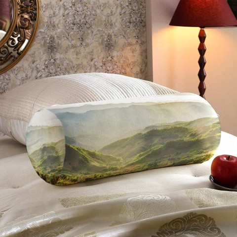 Интерьерная подушка подголовник «Зеленая долина» вид 5