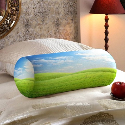 Интерьерная подушка «Утренний зеленый луг» вид 5