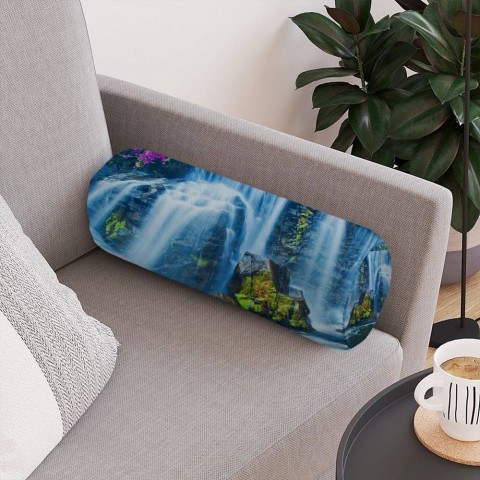 Декоративная подушка-валик «Горный водопад» вид 4