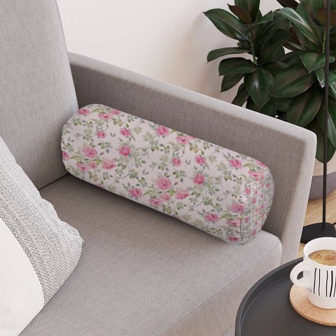 Декоративная подушка «Винтажный узор с розами» вид 4