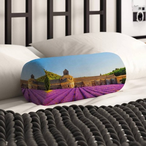 Декоративная подушка в форме валика «Усадьба в Провансе» вид 2