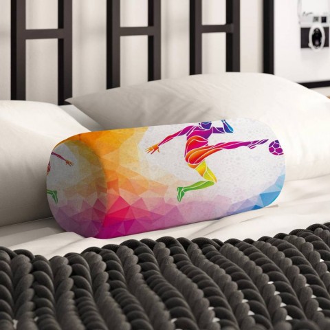 Декоративная подушка «Красочный футболист» вид 2