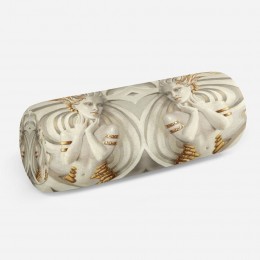 3D подушка-валик «Барельеф девушки с золотом»