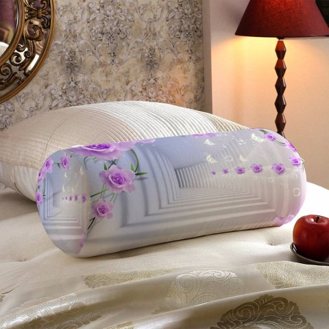 Тканевая подушка для дивана «Тоннель с розами» вид 5