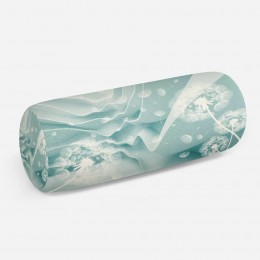 3D подушка-валик «Одуванчики на объемном фоне»