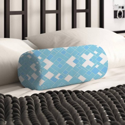 Декоративная подушка-валик «Небесная геометрия» вид 2