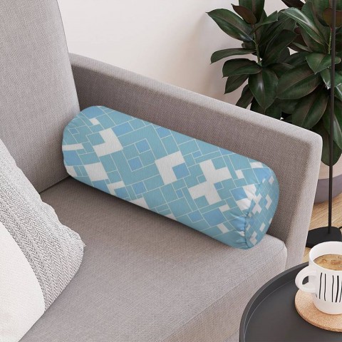 Декоративная подушка-валик «Небесная геометрия» вид 4