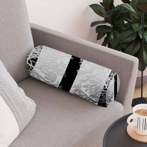 Интерьерная подушка для дивана «Силуэты деревьев» вид 4