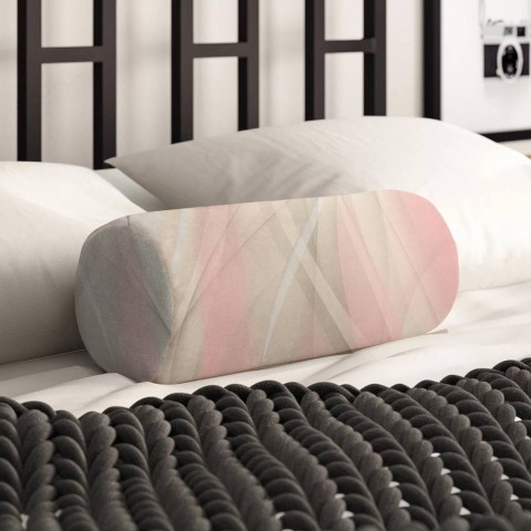 Декоративная подушка в форме валика «Розовая мечта» вид 2