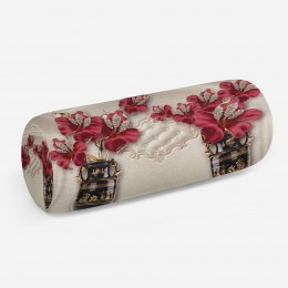3D подушка-валик «Инсталляция с античными вазами»