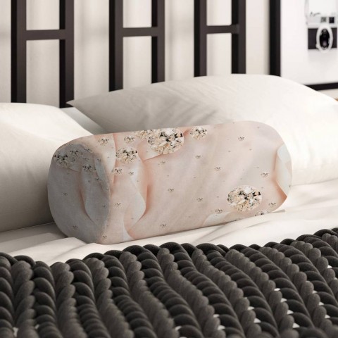 Декоративная подушка для дивана «Сияющие бриллианты на шелковом фоне» вид 2