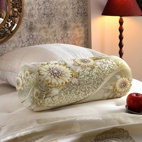 Тканевая подушка-валик «Драгоценная композиция» вид 5
