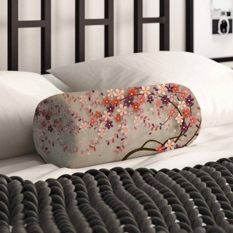 Интерьерная подушка для дивана «Персиковое дерево» вид 2