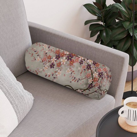 Интерьерная подушка для дивана «Персиковое дерево» вид 4