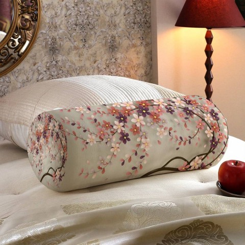 Интерьерная подушка для дивана «Персиковое дерево» вид 5