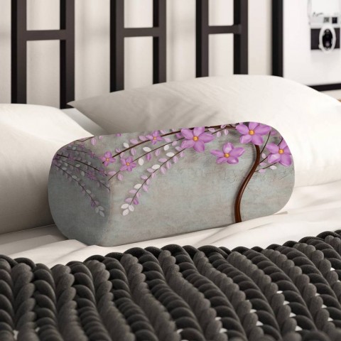 Интерьерная круглая подушка «Весенняя сакура»