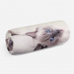 3D подушка-валик «Голубоглазая кошка»
