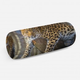 3D подушка-валик «Амурский леопард»