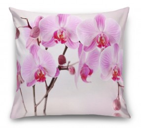 3D Подушка «Розовая орхидея над водой»