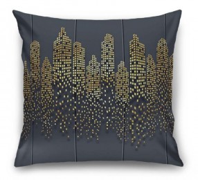 3D Подушка  «Огни золотого города»