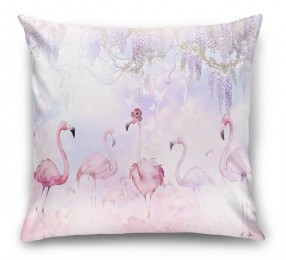 3D Подушка «Райские фламинго»